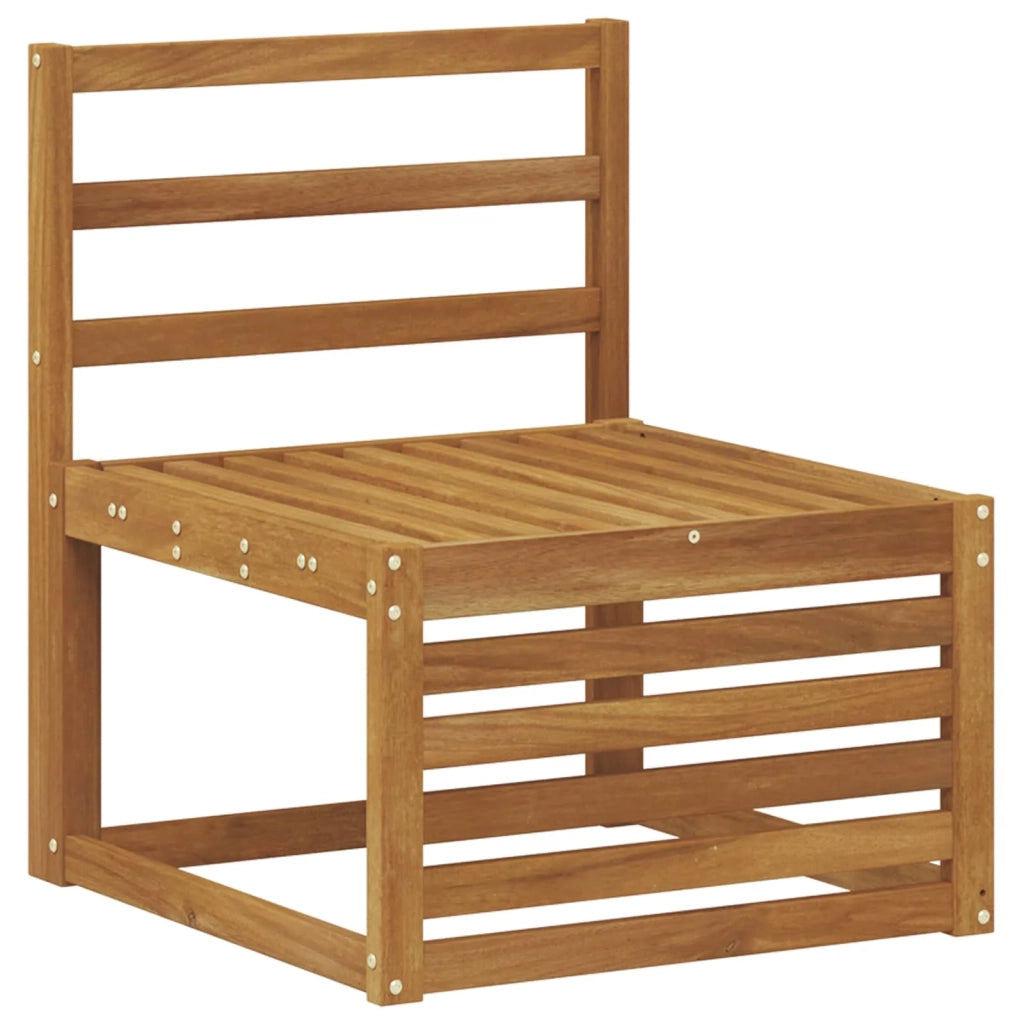 Set di divani da esterno 5 pz Naturale Legno di Acacia Massello 3384775