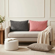 Cuscino con cuscino HEERLEN 2 pz Rosa Velluto 927381