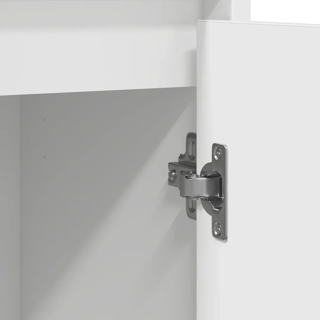 Credenza Bianca 85x34x76 cm in Legno Multistrato 861625