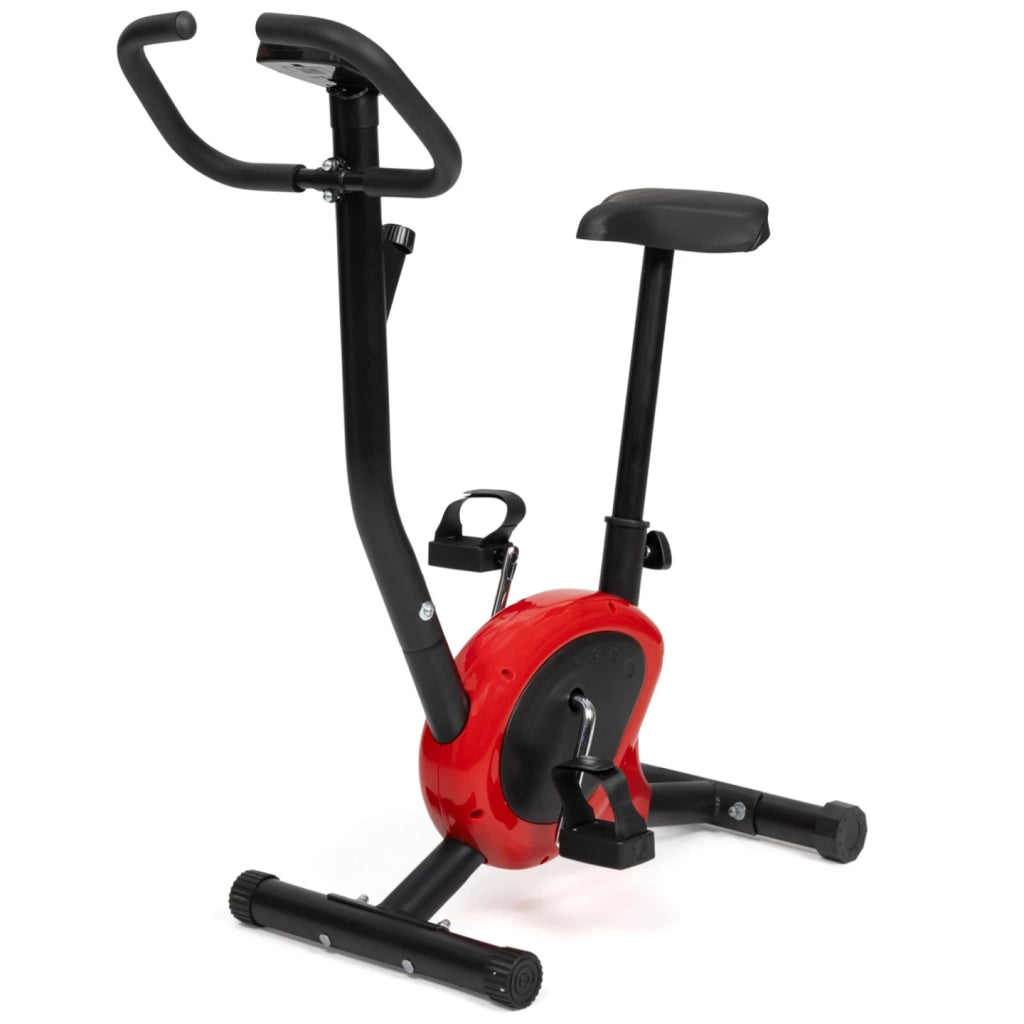 IDMarket - Bicicleta estática ajustable con pantalla LCD multifunción