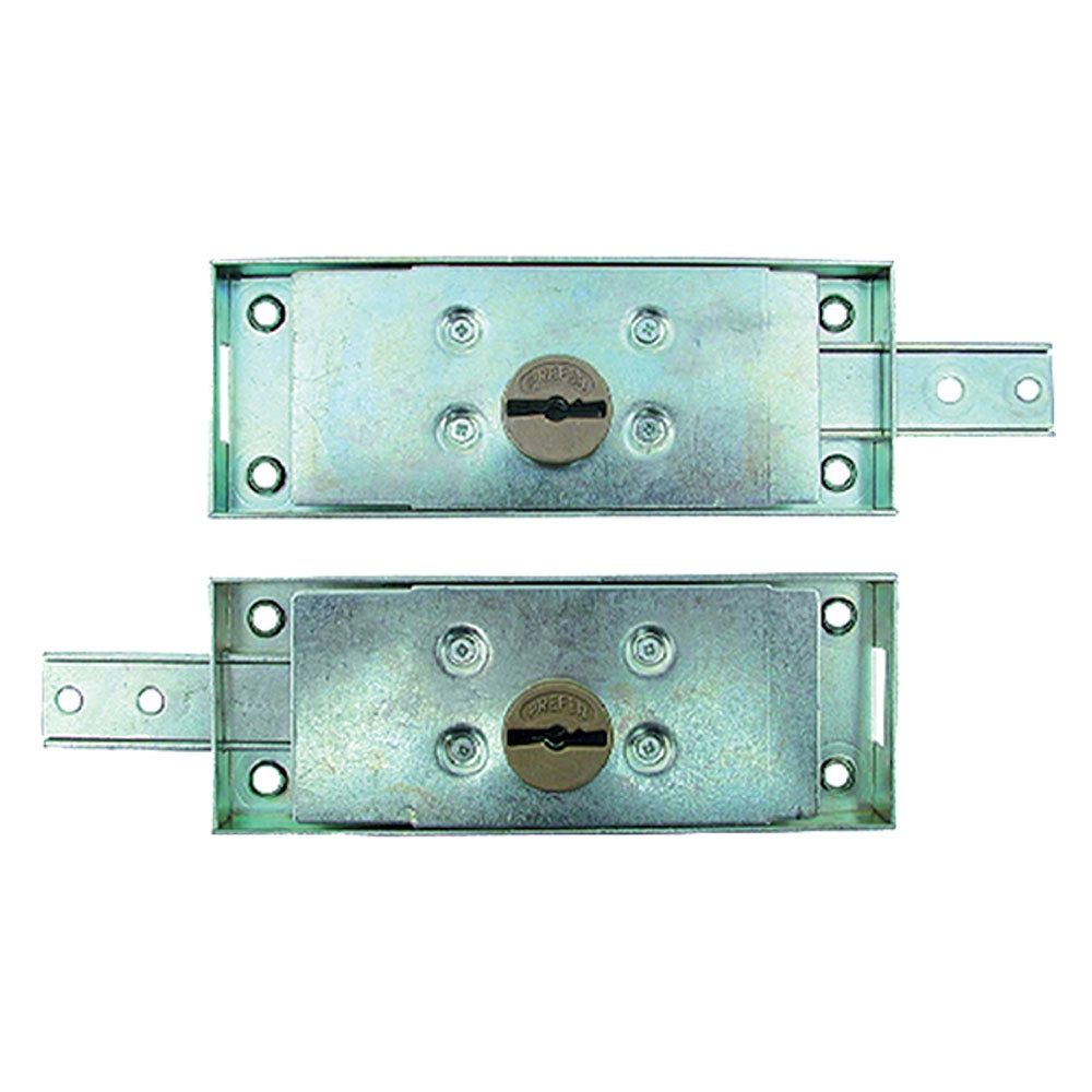SERRATURE PER SERRANDA art.0733 - later.dx/sx (1 mand.) - catenacci diritti  - PREFER
