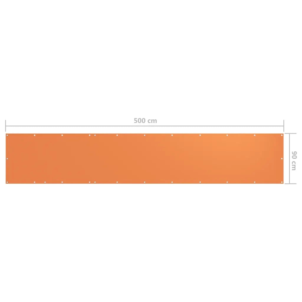 Schermo da balcone | Paravento da Balcone Arancione 90x500 cm in Tessuto Oxford