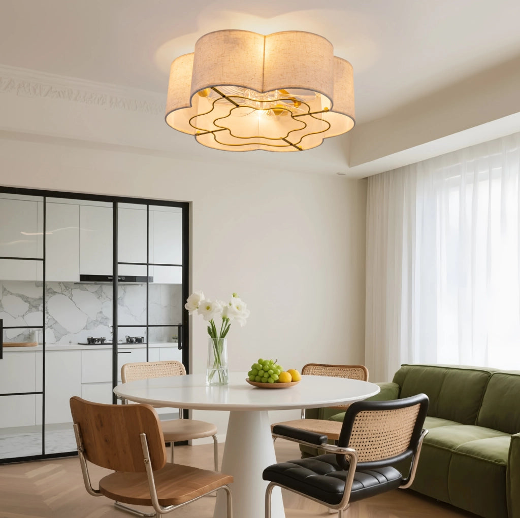 Ventilatore da soffitto 19 pollici con luce e 6 velocit¨¤ color rame