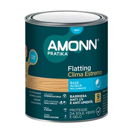 FLATTING PER ESTERNO ALL'ACQUA 'CLIMA ESTREMO' AMONN 2,50 lt - Lucido - AMONN