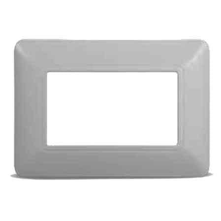 PLACCA COPRINTERRUTTORI SILVER 'SOLAR' 4 Moduli - ELETTROIT