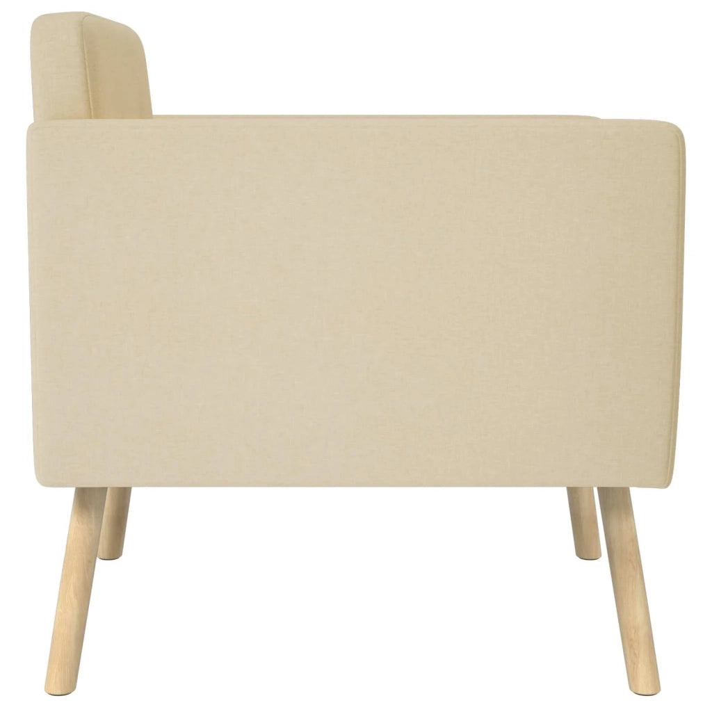 Sedia d'accento Crema Tessuto 42044789