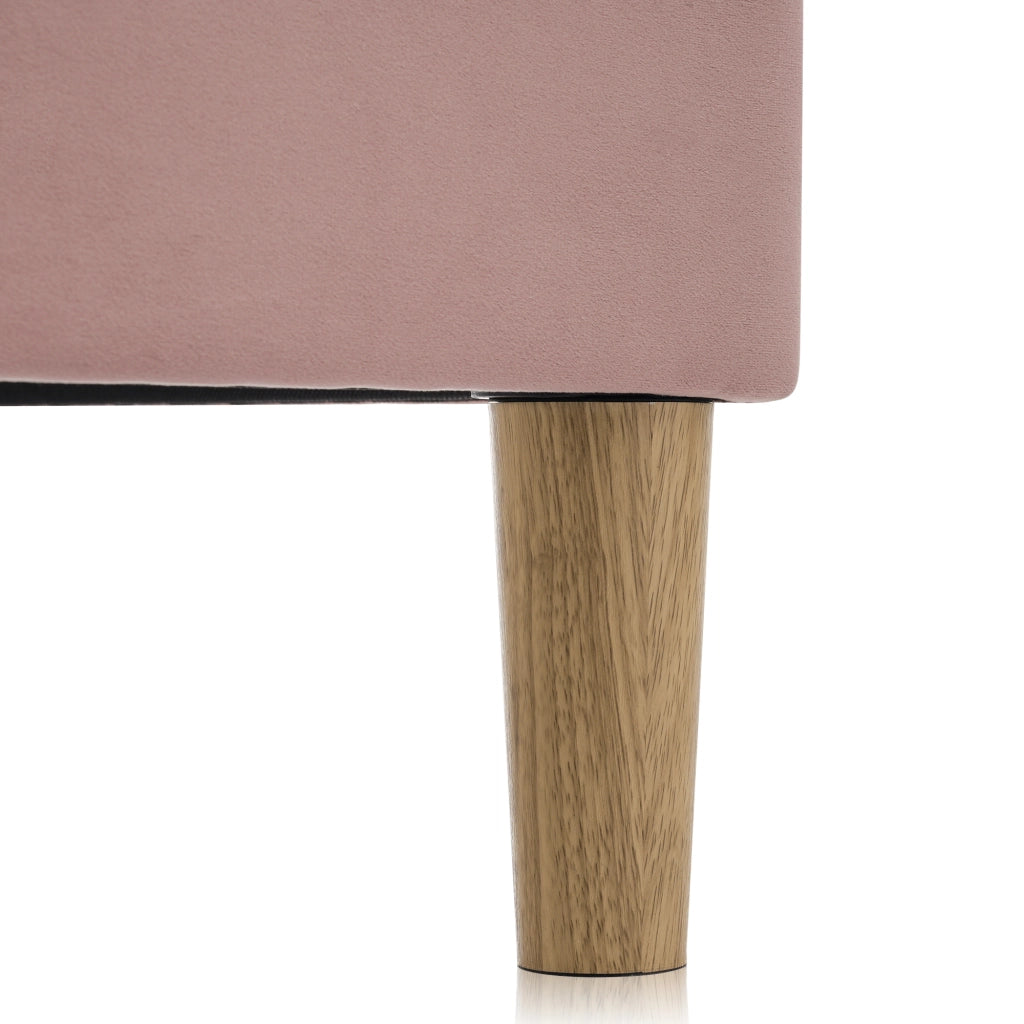 Letto contenitore con testiera a LED color ambra