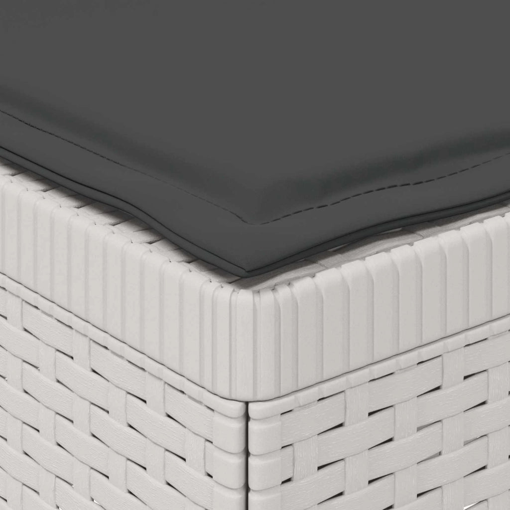 Divano da giardino 3 posti con cuscini in look rattan 3 posto 8011969