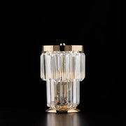 Lumetto Moderno Schubert Metallo Oro E Cristallo 1 Luce E14
