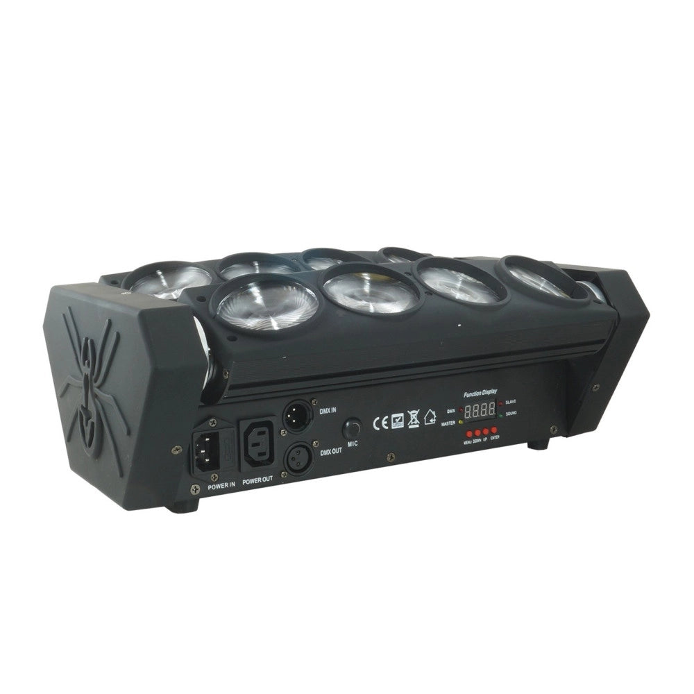 Trade Shop - Faro Led Strobo Rgbw Doppia Colonna Rotante Cree Beam Light Discoteca Dmx512 -