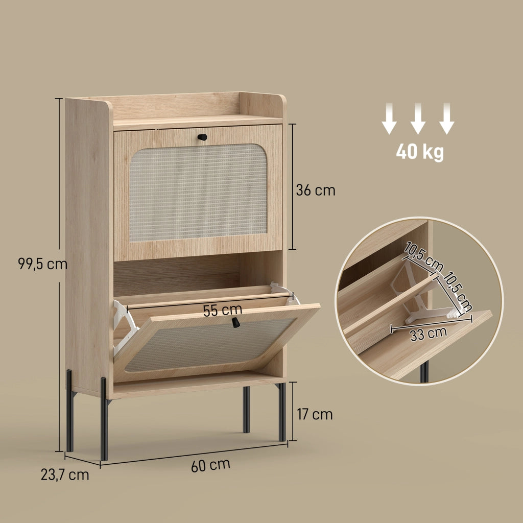 Scarpiera ¨C Minimal ¨C Legno Rovere