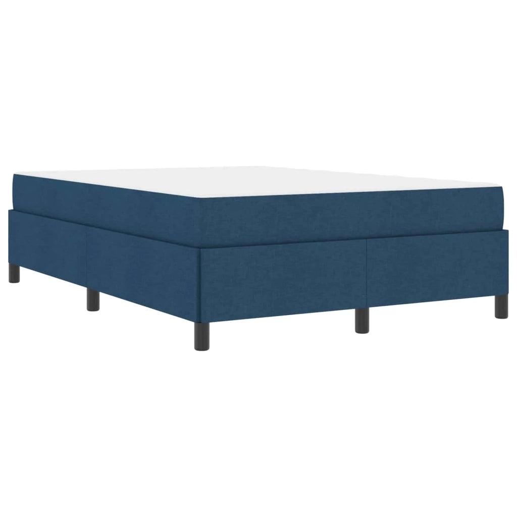 Letto a molle Blu 160 x 200 cm Tessuto