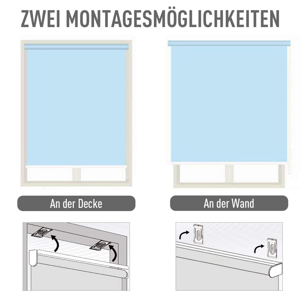 Tenda da sole verticale per balcone ¨C Xylo ¨C grigio, alluminio e poliestere, 200x120 cm