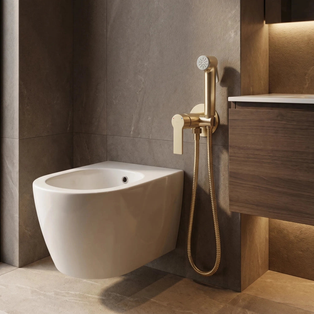Rubinetto Bidet Rea Argus Brush Gold
