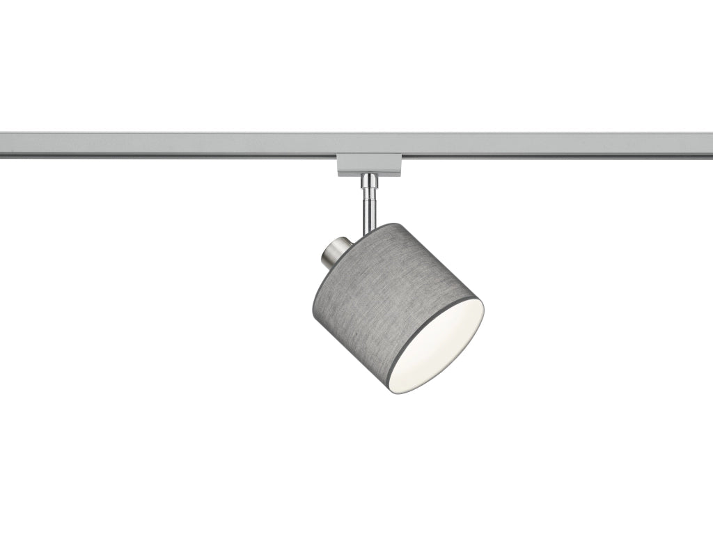 Faretto Tommy Spot Orientabile con Paralume Grigio 12 cm Duoline GD Trio