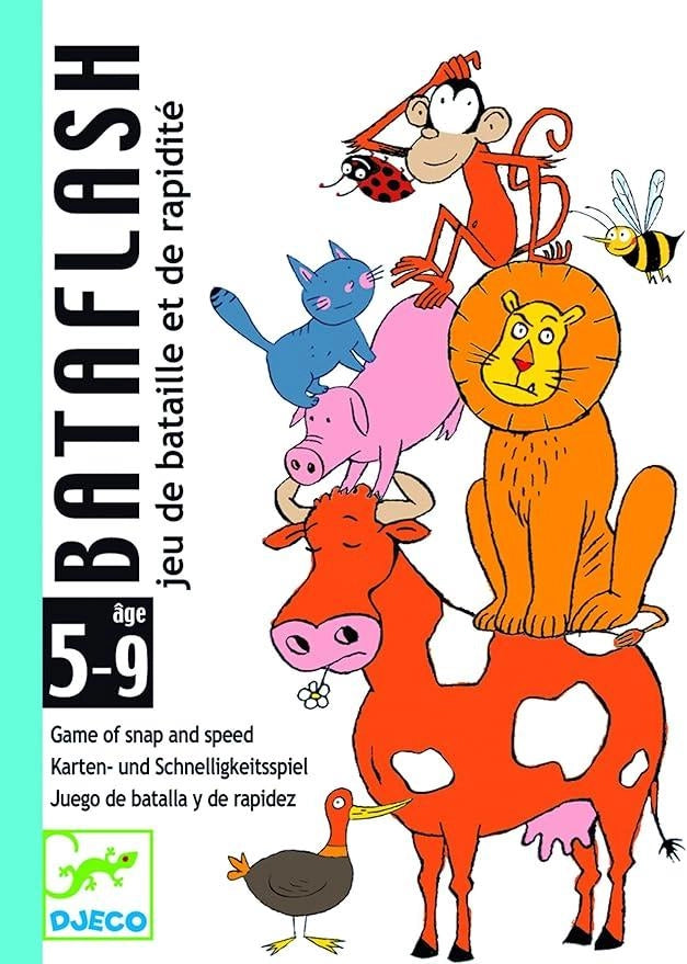 Carte Bataflash Gioco di rapidita,Djeco,Eta 5-99 anni
