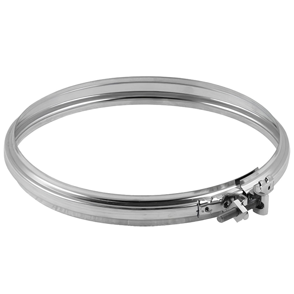 Fascetta bloccaggio monoparete acciaio inox canna fumaria collare tubature *** misura Ø 350 mm, confezione 1