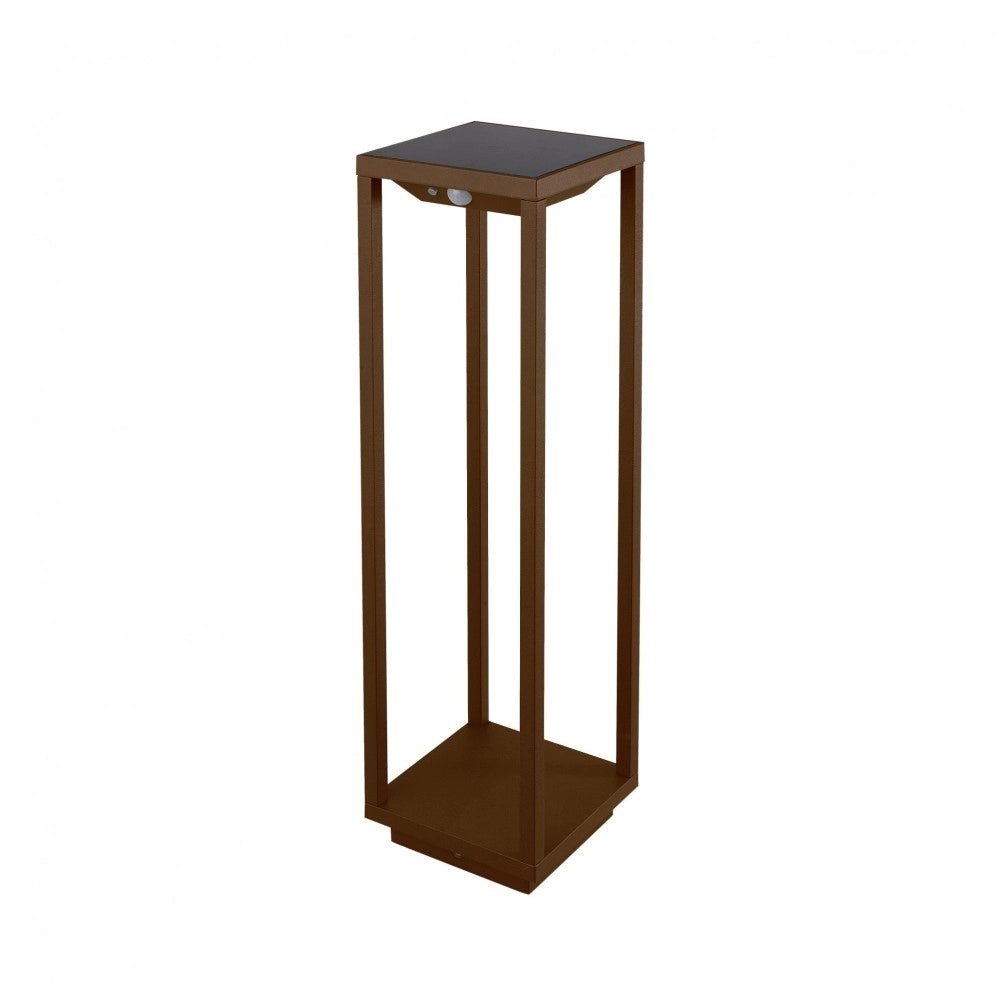Lanterna Home Solare a Led da 2,2w a batteria, IP54 Zafferano corten