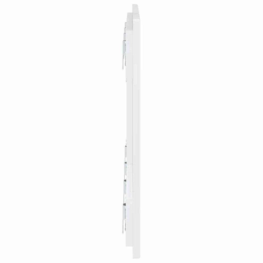 Testiera da Muro DELFT Bianco Lucido Legno ingegnerizzato 897189