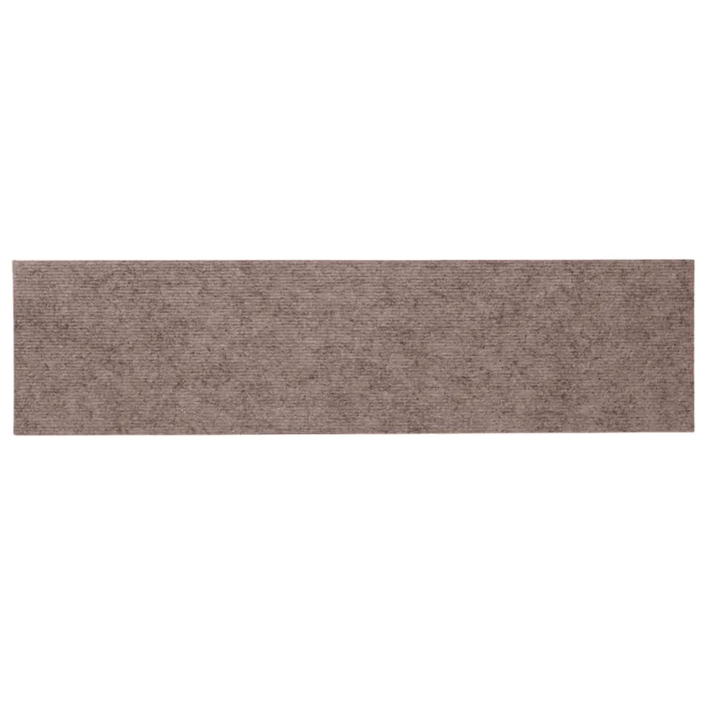 Tappetini per scale autoadesivi 30 pz | Gradini per Scale 76x20 cm marrone chiaro rettangolari