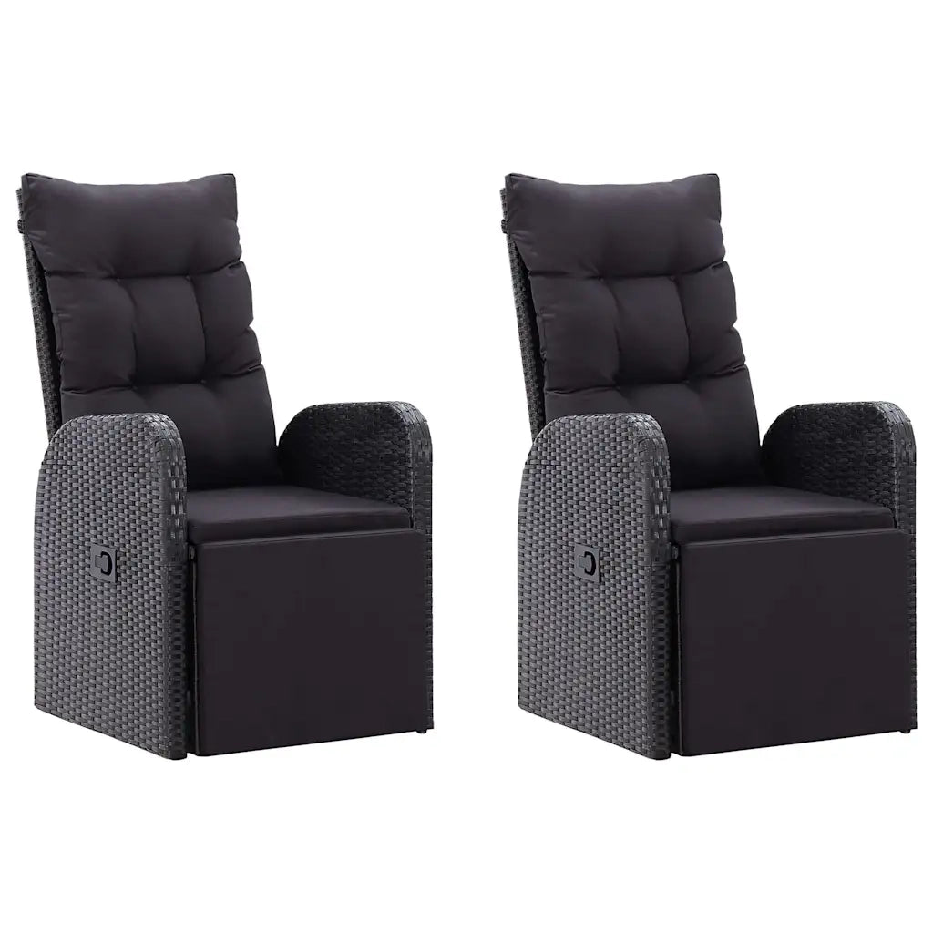 Set da Pranzo da Giardino 7 pz Nero 3067909