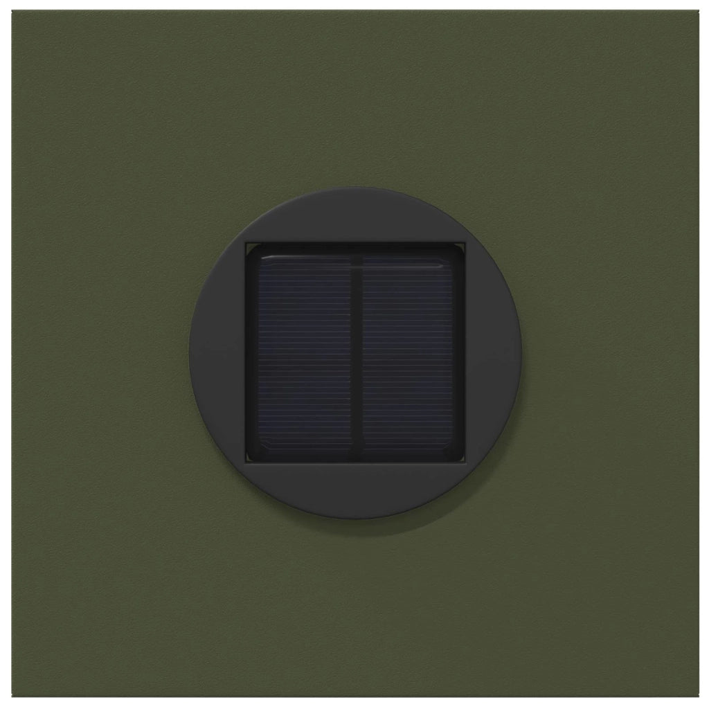 Faro LED solare per sentieri 2 pz Verde oliva CFW1692693