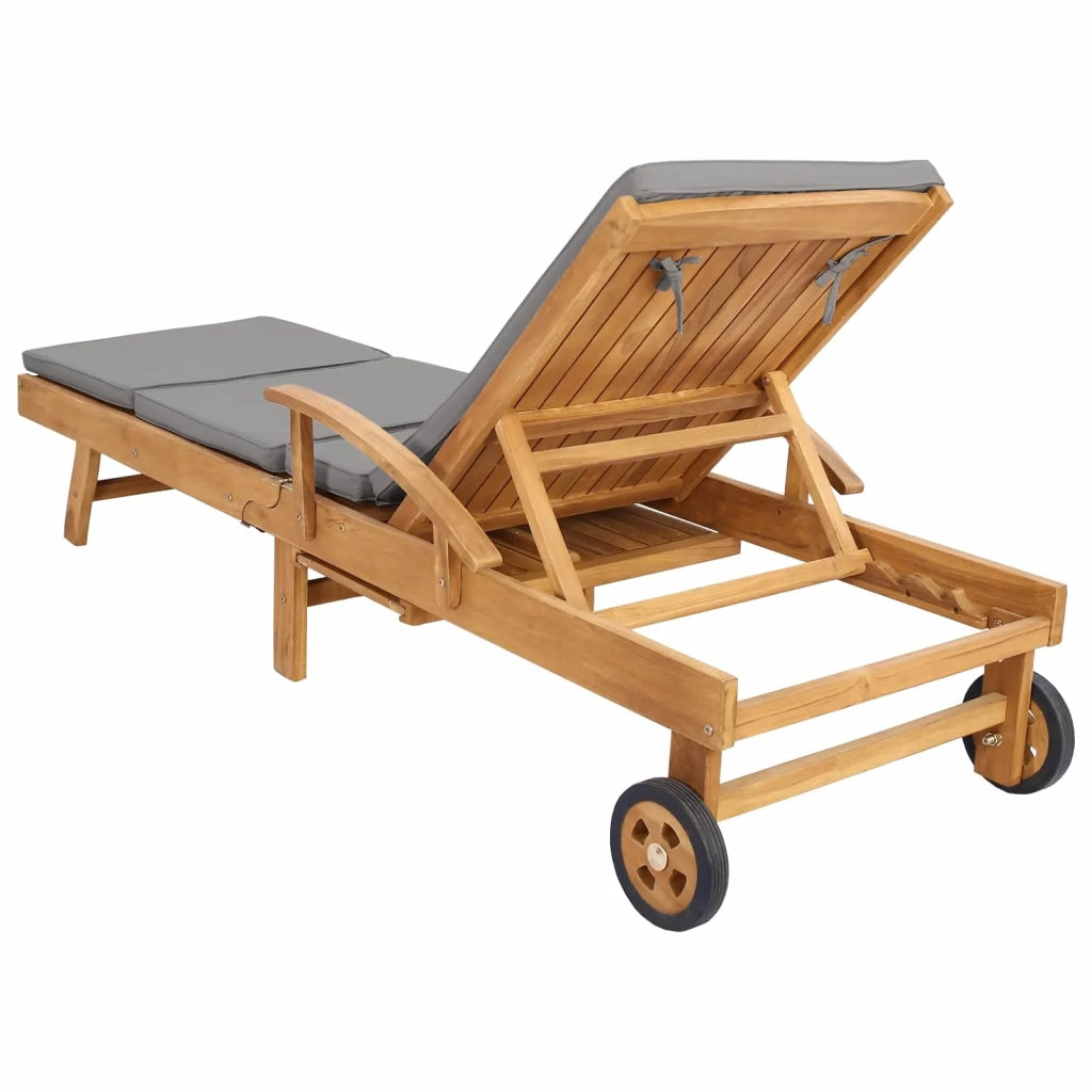 Lettino da sole 100% Poliestere Teak Solido 42032674