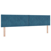 Testiera | Testata LED Blu Scuro 200 cm Velluto