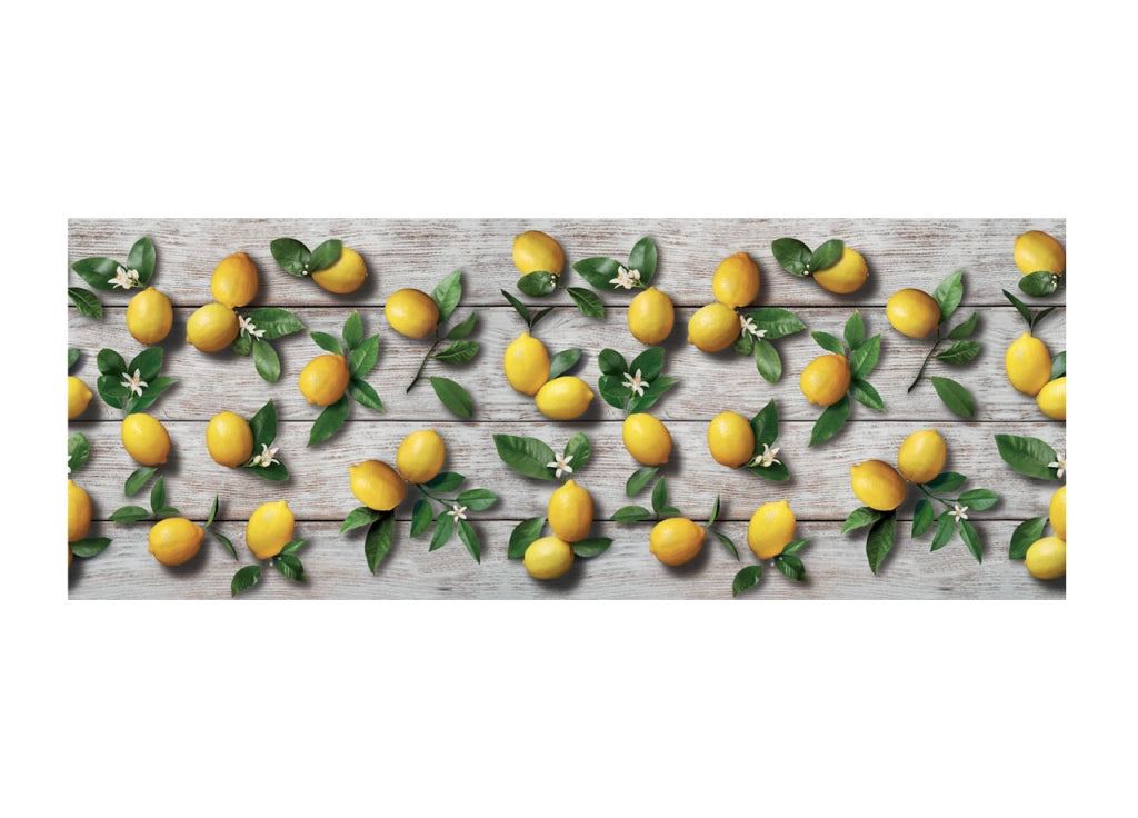 Tappeto Cucina Antiscivolo Stampa Digitale Linea Emozioni Fantasie Sapori - 58x240 - Limoni