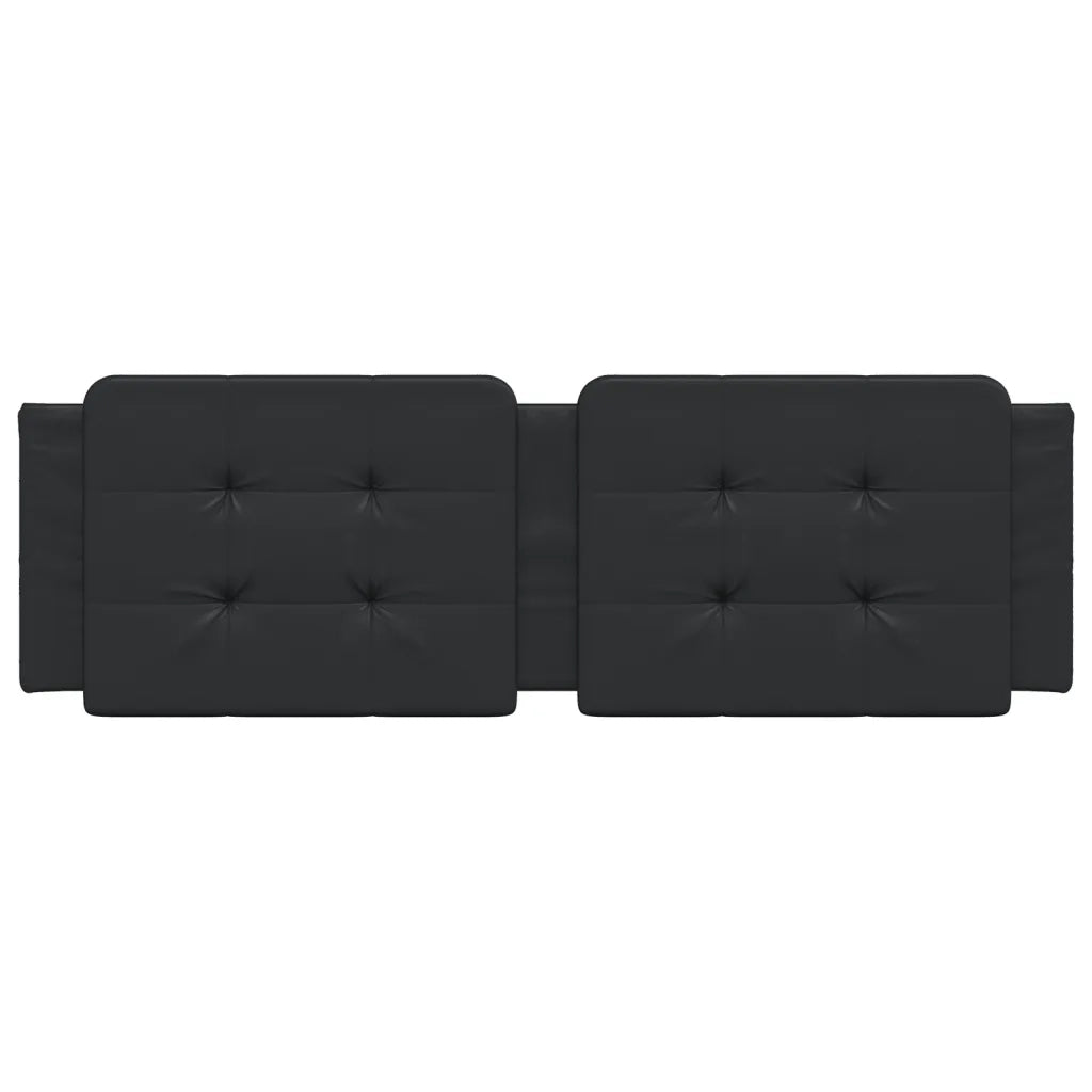 Coussin de tête de lit Zadar noir 160 cm similicuir