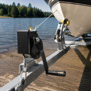 362.8kg Winch, Hand Winch 173x126x119mm, Boat Winch, 2-way Ratchet/1-speed, Hand Winch With Approx. 10m Steel Cable, Strap Winch With Ergonomic Handle, Hand Winch For Vehicles And Boats