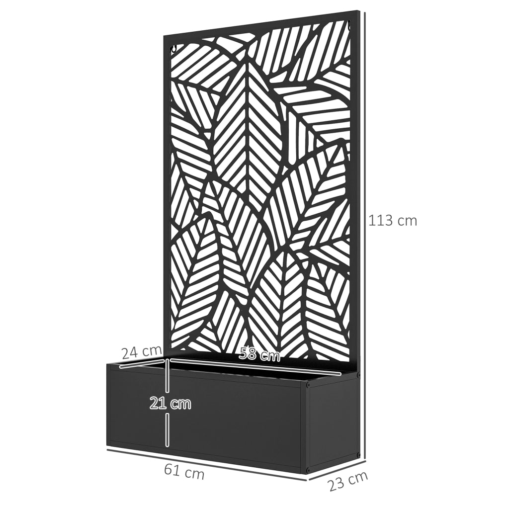 Fioriera con graticcio per piante rampicanti ¨C zephmum ¨C 61x23x113 cm