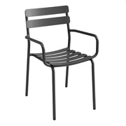 Oviala - Sedia da giardino in alluminio nero