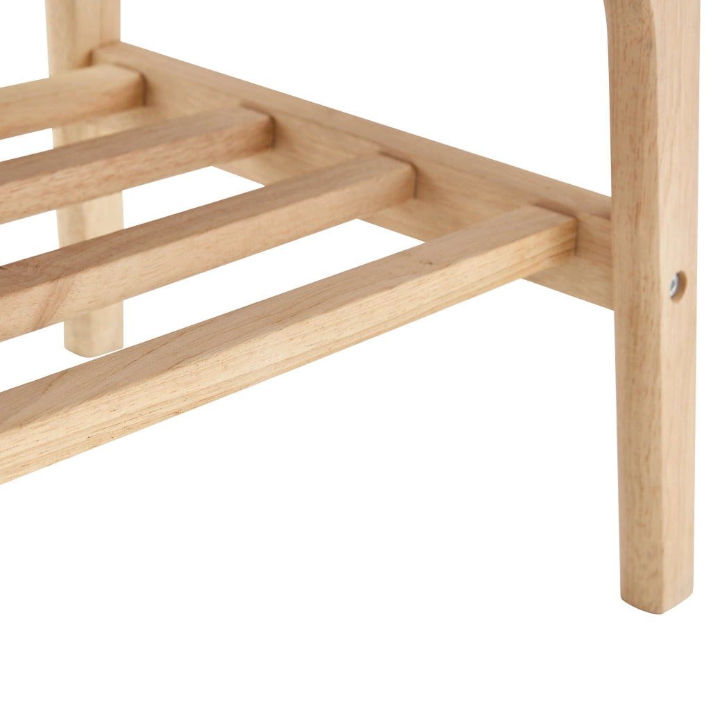TAVOLINO DA CAFFÈ a due ripiani 110 x 58 x 19 cm in legno