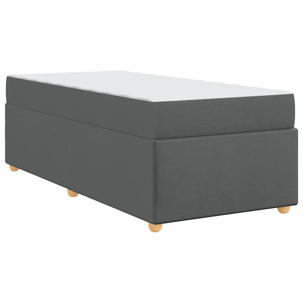 Letto singolo | Letto per adulti | Struttura del letto Grigio scuro 90 x 190 cm Tessuto