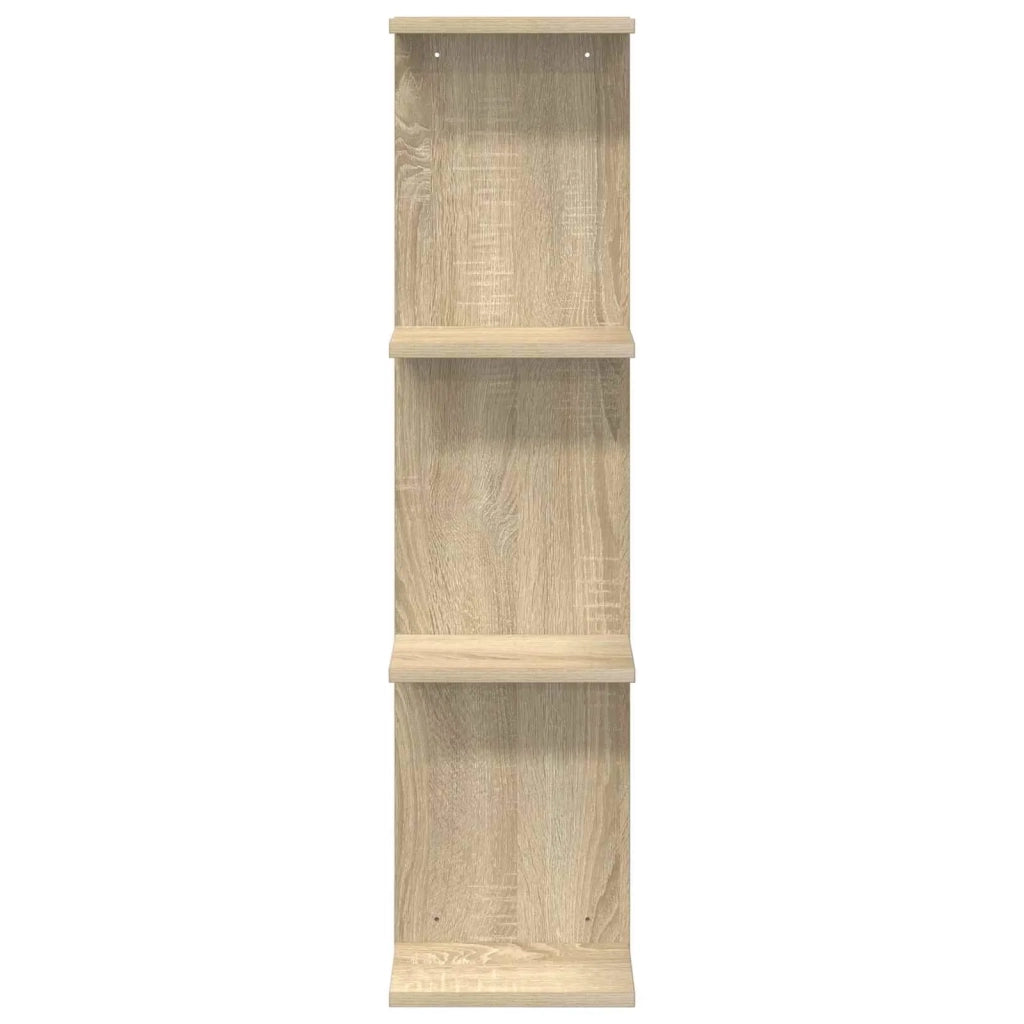 Scaffale da parete 2 pz Rovere Sonoma 25 x 15 x 100 cm 8012385