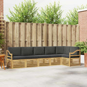 Set di divani da esterno 6 pcs Bianco e Antracite 3391932