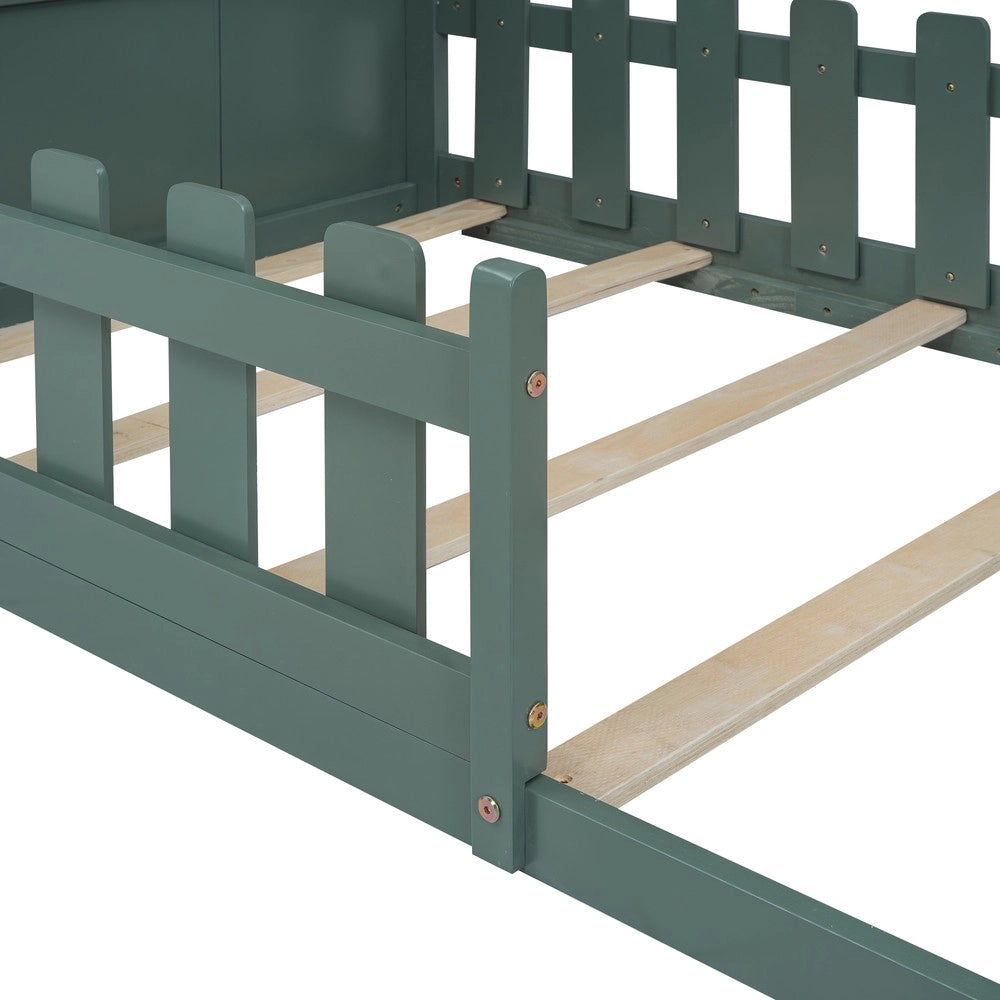 Letto singolo ¨C Minimal ¨C 90x200 cm verde legno
