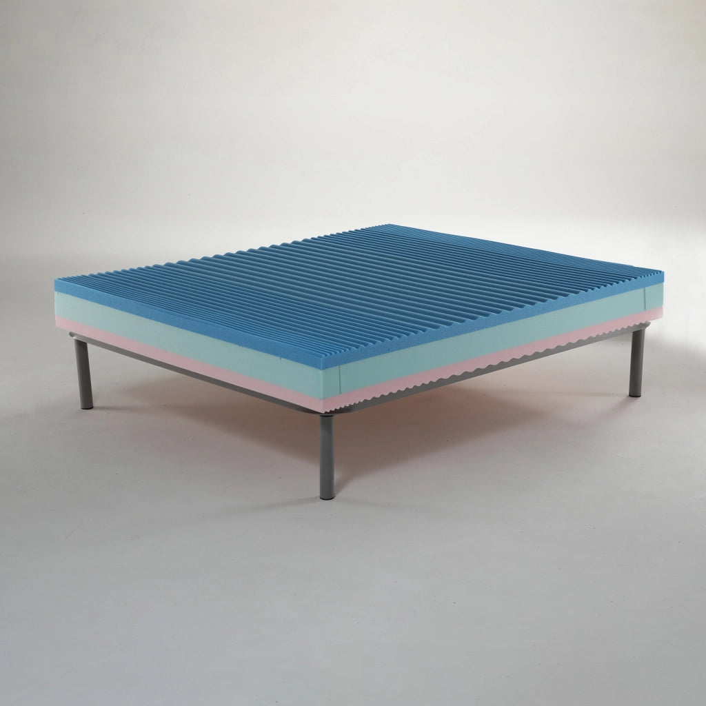 Materasso a molla singolo rigido 90X200 Cm ortopedico, capovolgibile lato rigido/semirigido Massaggiante H21cm, contro il mal di schiena, tessuto anallergico - MOD. MASSAGE.21