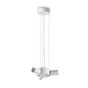 Lampada da Soffitto Set Ideal Lux 3 luci E27 Finitura Bianca IP20 Dimmerabile
