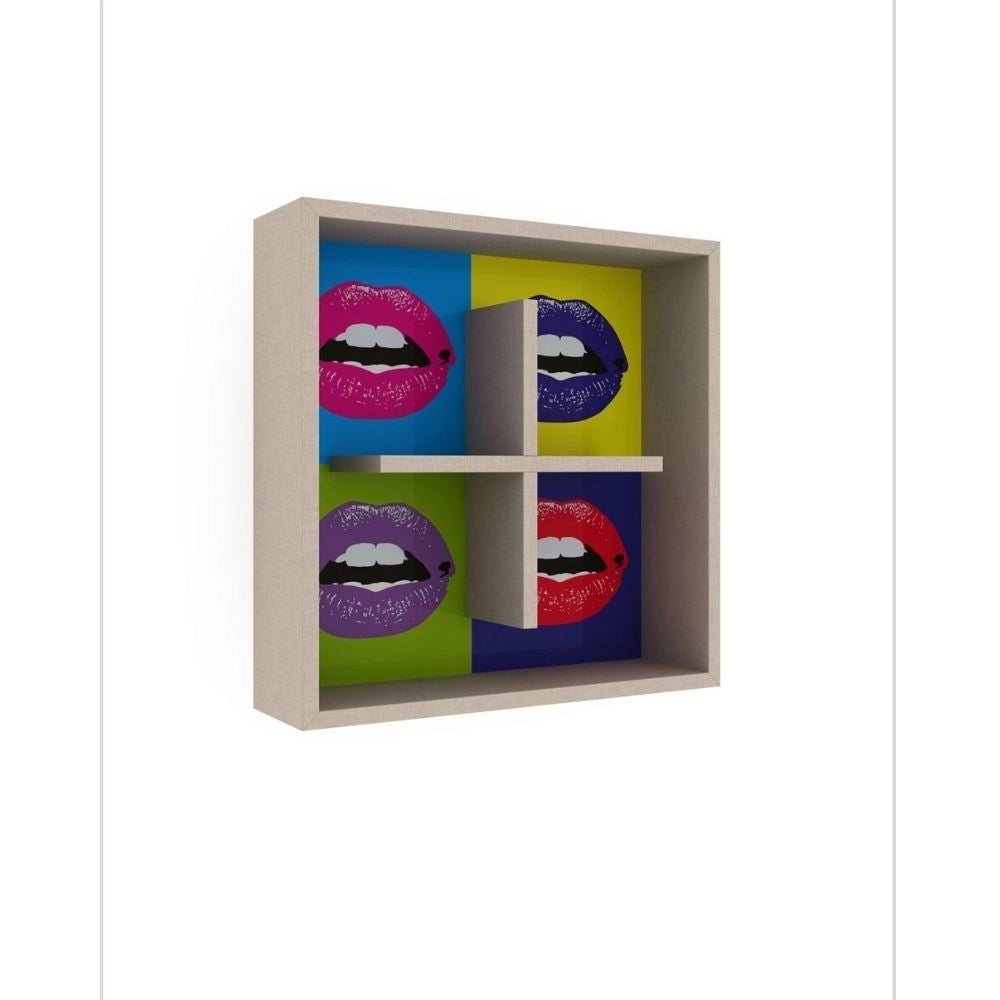 Libreria pensile Kiss 60x60x16 cm