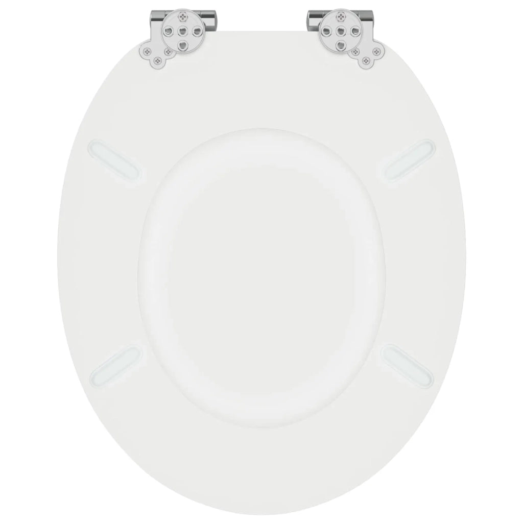 Sedile per toilette con chiusura morbida 2 pz Bianco CFW9540858