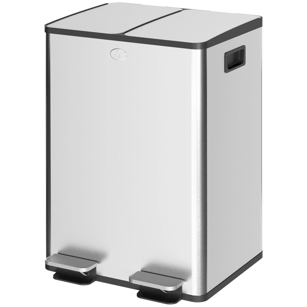 Pattumiera cucina doppia 2x28L ¨C Xylo ¨C con coperchi soft-close e manici