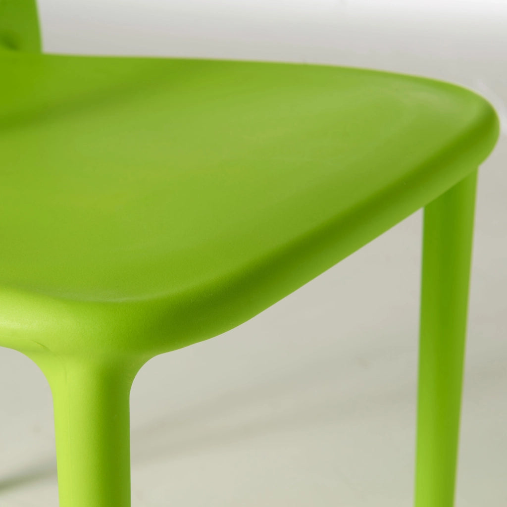 Oviala - Set di 4 sedie in plastica verde