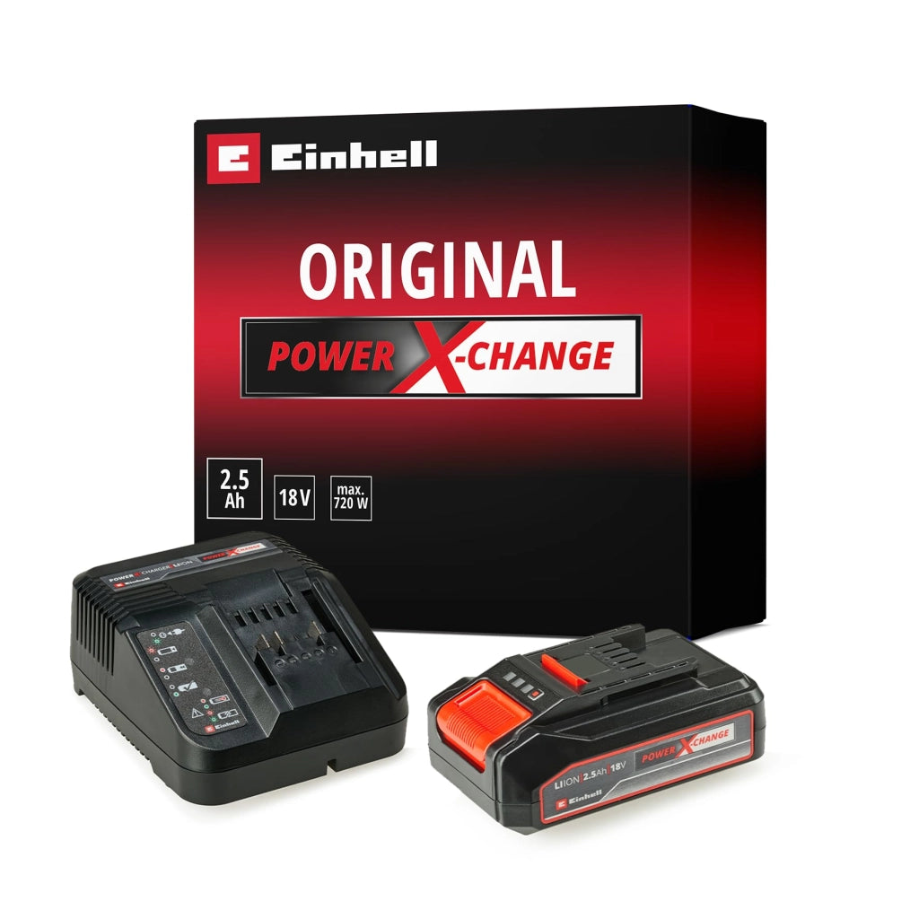Batteria + Caricabatteria Power x Change 18 V 2 5 Ah Einhell