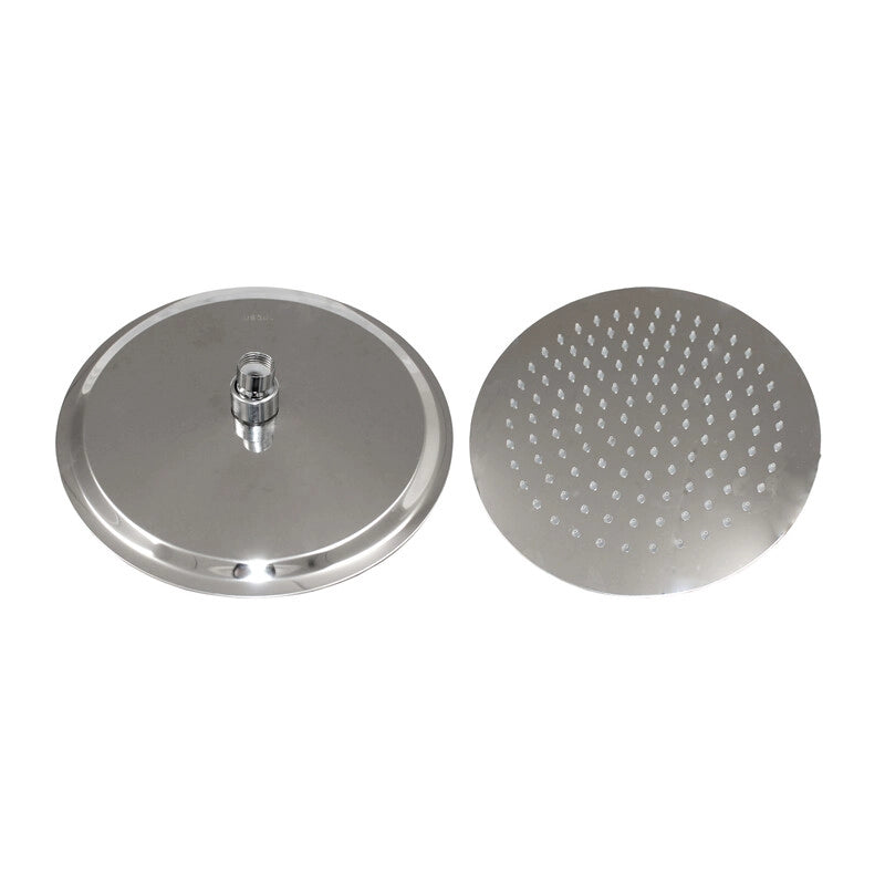 SOFFIONE DOCCIA INOX TONDO D 200 MM
