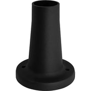 BASE X LAMPIONE GLOBO  ABS NERO H.CM 18