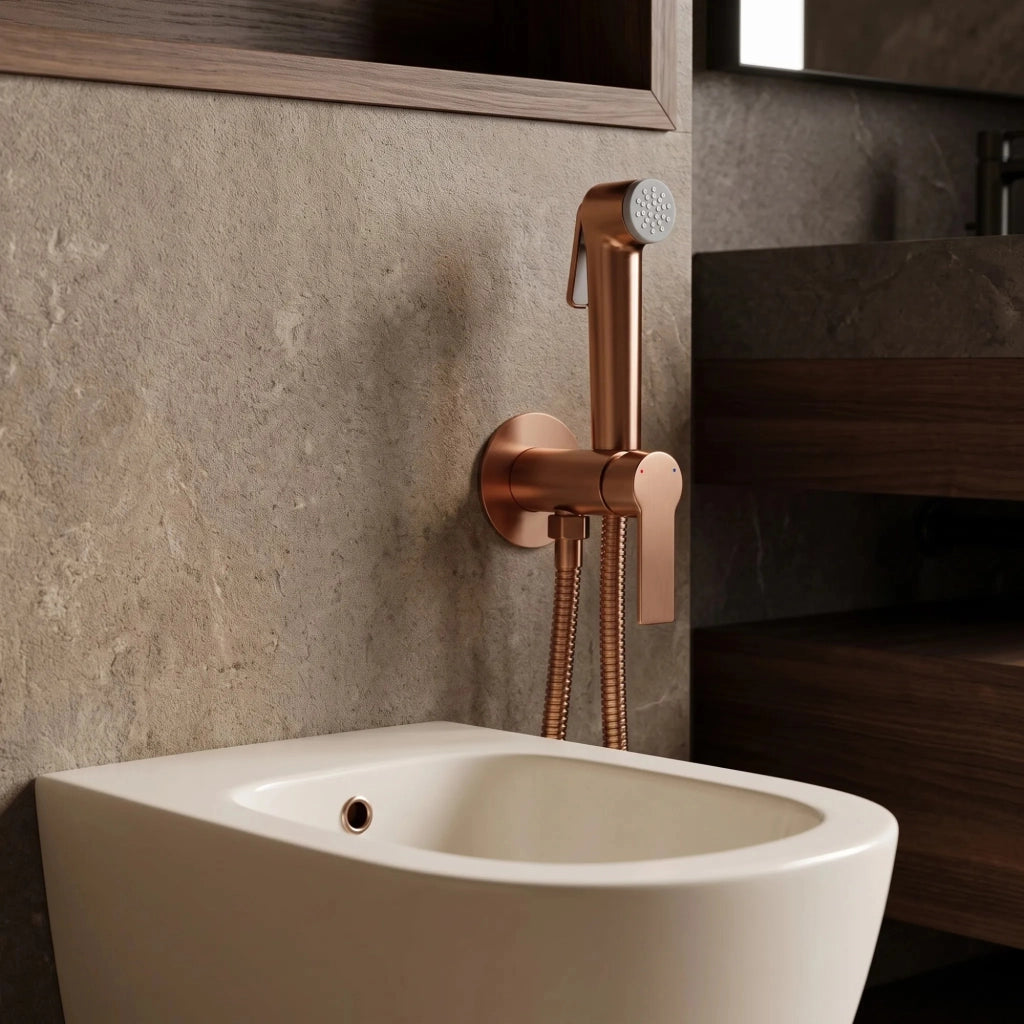 Rubinetto Bidet Rea Argus Brush Copper