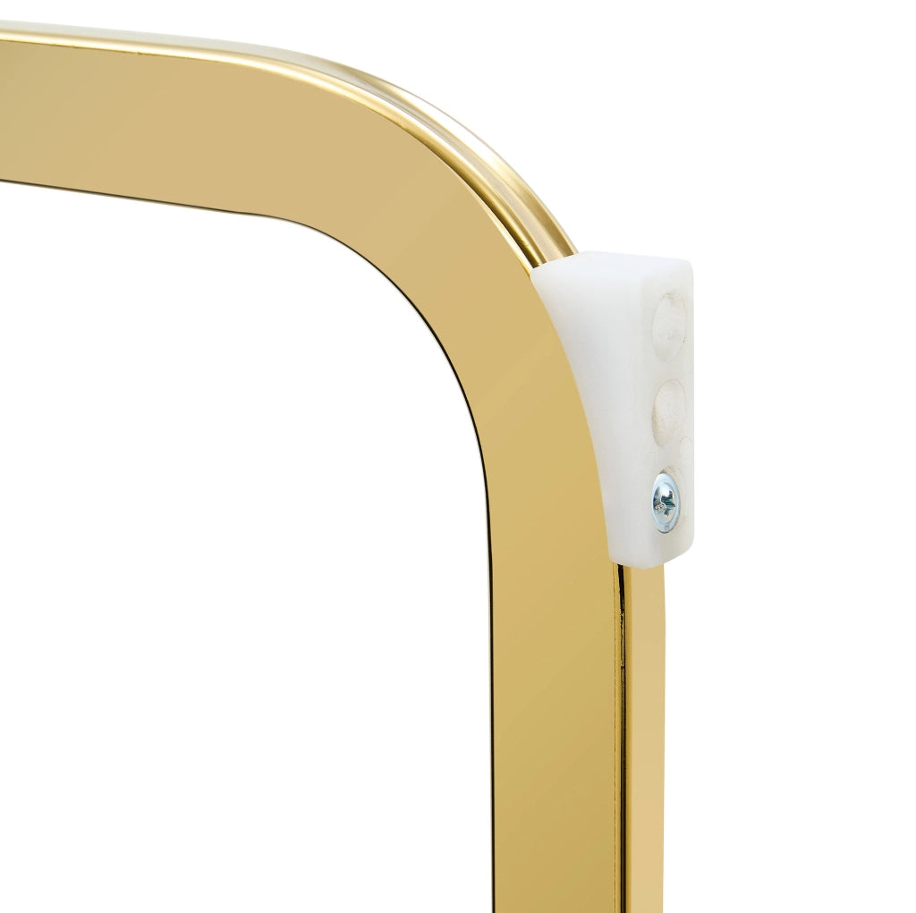 SEDIA Imbottita Rombi 100 cm Nero/Oro Set da 2 pezzi