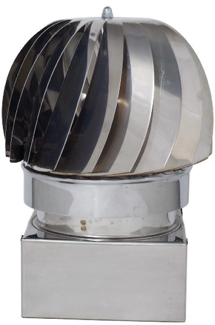 FUMAIOLO GIREVOLE GLOBO INOX Quadrato cm. 25x25